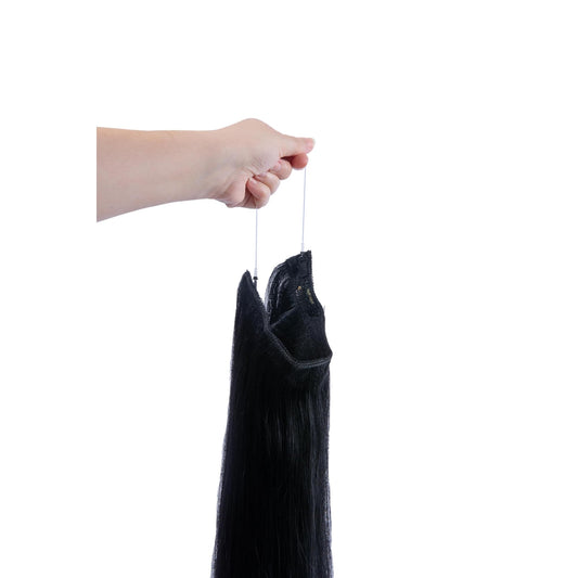 Jet Black (#1) Halo Hair Extensions