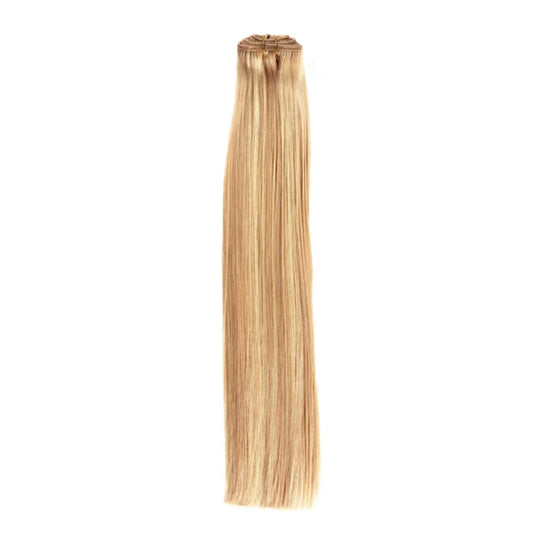 Natural Sandy Blonde (#12/16/613) Remy Royale Hair Weft extensions: full extension