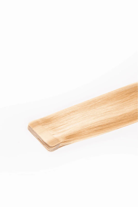 Remy Royale Double Drawn Tape Hair Extensions - Natural Sandy Blonde (#12/16/613)