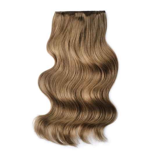 Double Wefted Full Head Remy Clip in Human Hair Extensions - Dark Blonde (#14)