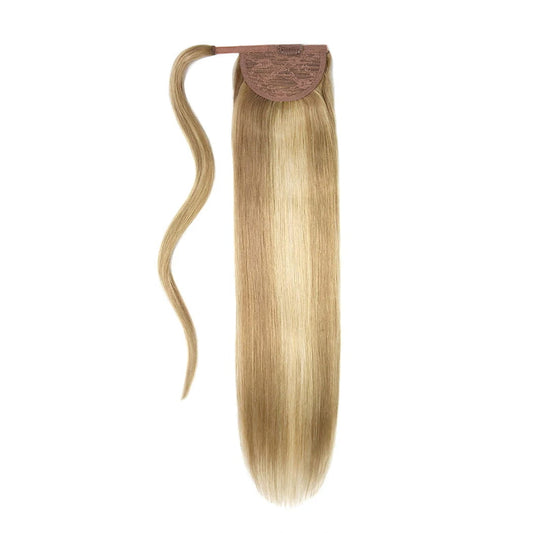 Biscuit Blondey (#18/613) Straight Up Wrap Around Ponytail Extension