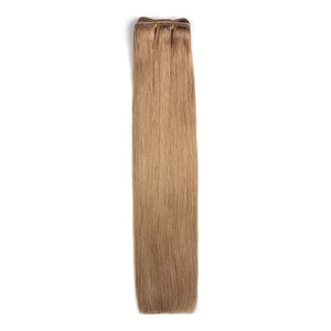 Lightest Brown (#18) Remy Royale Hair Weft Hair Extensions: full hair extension