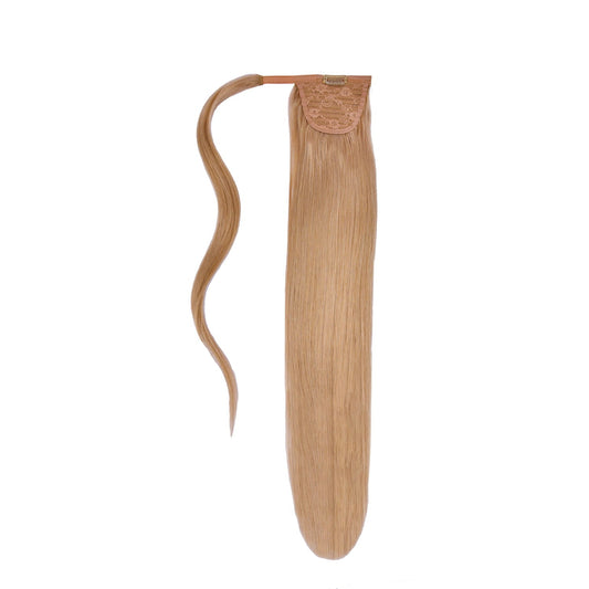 Lightest Brown (#18) Straight Up Wrap Around Ponytail Extension