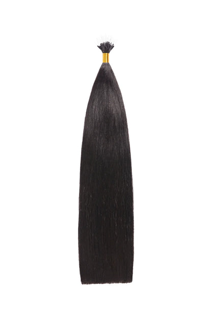 Off/Natural Black (#1B) Remy Royale Nano Bond Hair Extensions
