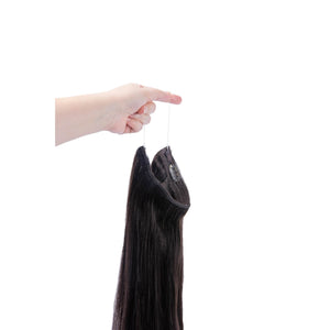 Darkest Brown (#2) Halo Hair Extensions