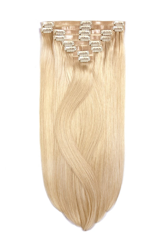 Remy Royale Seamless Clip ins - Light Ash Blonde (#22)