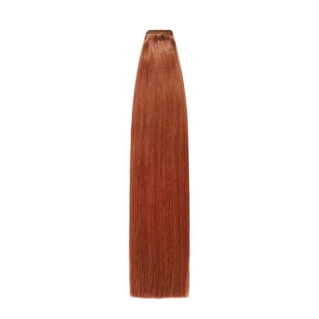 Dark Auburn #33 Remy Royale Flat Weft: Full Extension