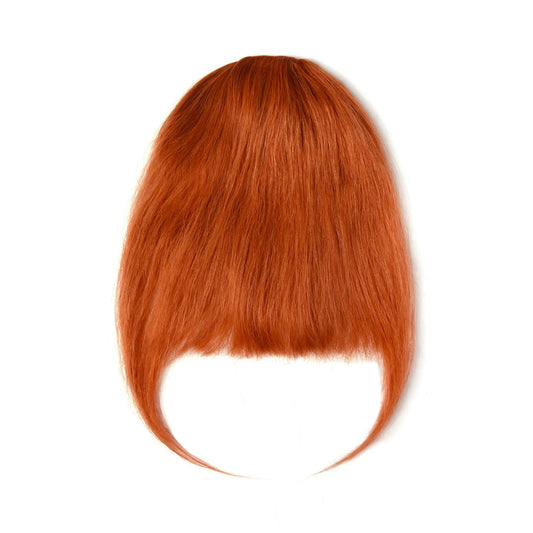 Flaming Ginger (#350) Fringe Hair Extensions: full hair extensions