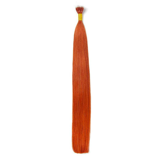 Nano Ring Hair Extensions Double Drawn - Flaming Ginger (#350)