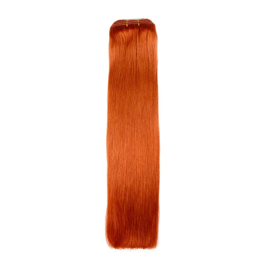 Remy Royale Double Drawn Human Hair Weft Weave Extensions - Flaming Ginger (#350)