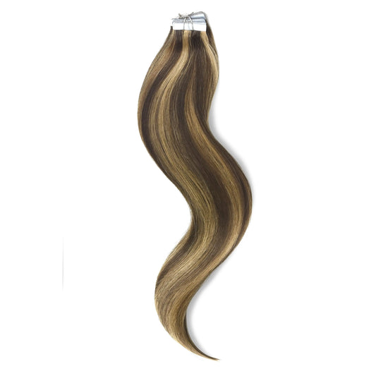 Tape in Remy Human Hair Extensions - # 4/27