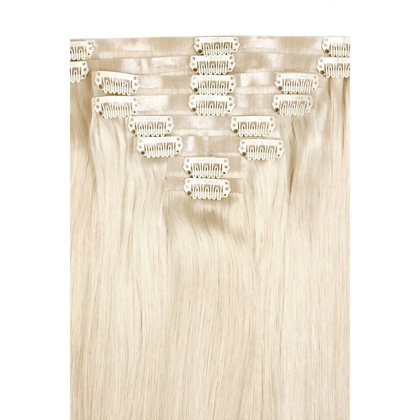 Lightest Blonde (#60) Remy Royale Seamless Hair Extensions : Attachment method