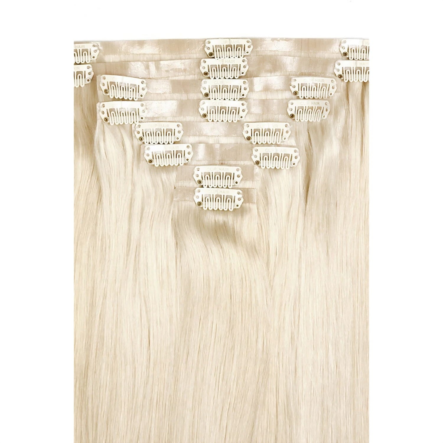 Lightest Blonde (#60) Remy Royale Seamless Hair Extensions : Attachment method