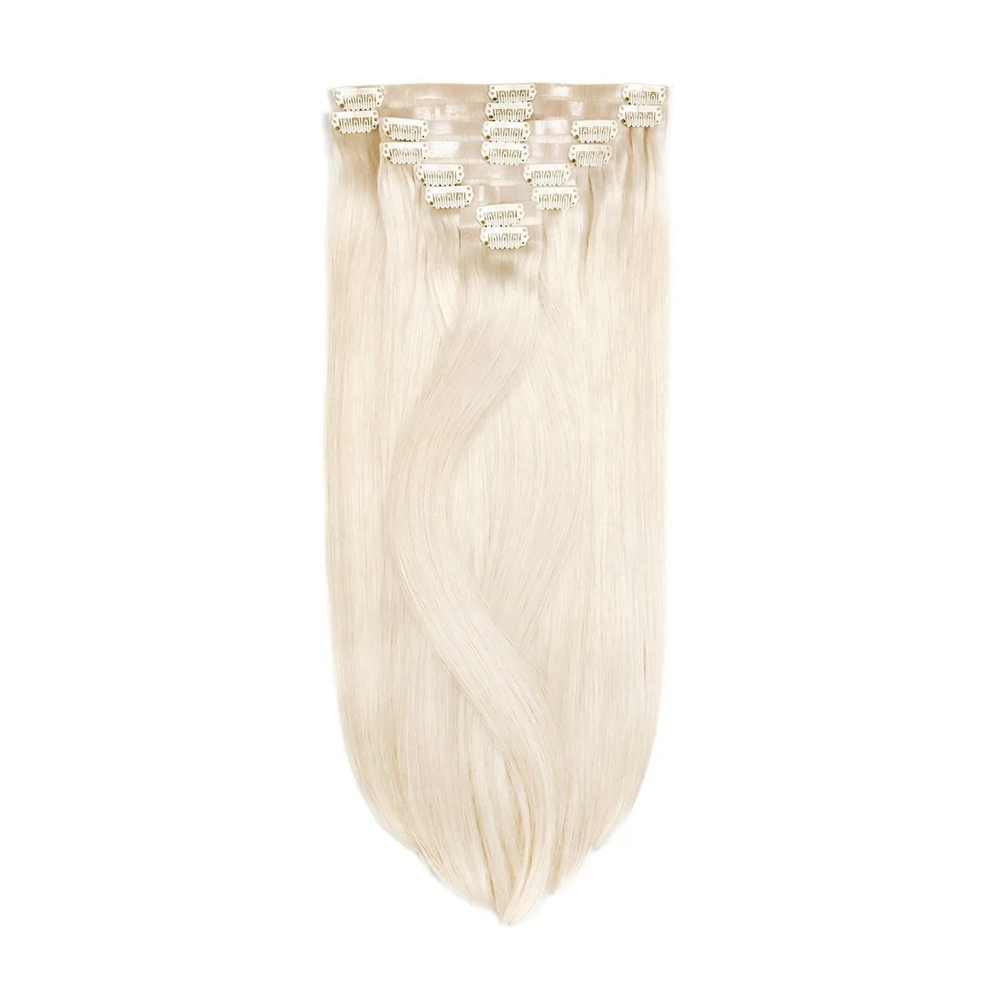 Lightest Blonde (#60) Remy Royale Seamless Hair Extensions : Full extension
