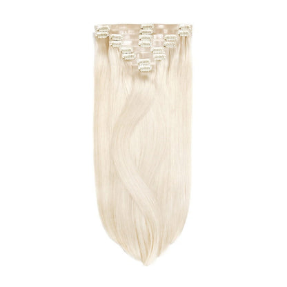 Lightest Blonde (#60) Remy Royale Seamless Hair Extensions : Full extension