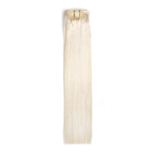 Lightest Blonde (#60) Remy Royale Hair Weft: Full extension