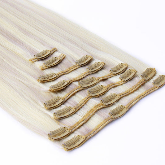 Full Head Remy Clip in Human Hair Extensions - BlondeMe (#60/SS)