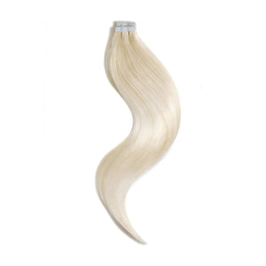 Tape In Human Hair Extensions Lightest Blonde (#60)