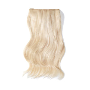 Double Wefted Full Head Remy Clip in Human Hair Extensions - Bleach Blonde (#613)