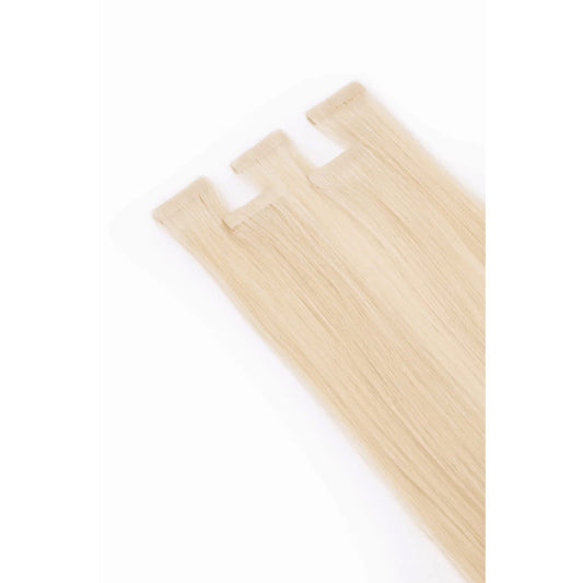 Bleach Blonde (#613) Remy Royale Invisible Tape In Hair Extensions