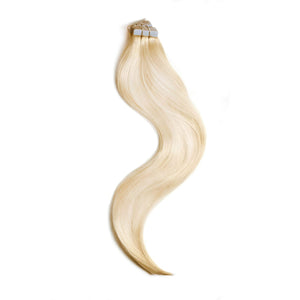 Tape in Remy Human Hair Extensions Bleach Blonde (#613)