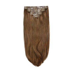 Remy Royale Seamless Clip ins - Medium Ash Brown (#8)