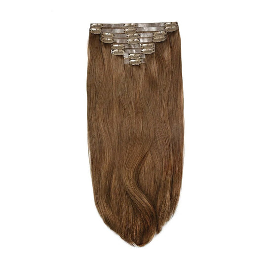 Remy Royale Seamless Clip ins - Medium Ash Brown (#8)