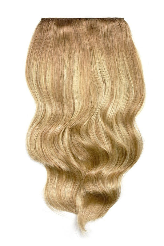 Double Wefted Full Head Clip in Hair Extensions - Biscuit Blondey Balayage