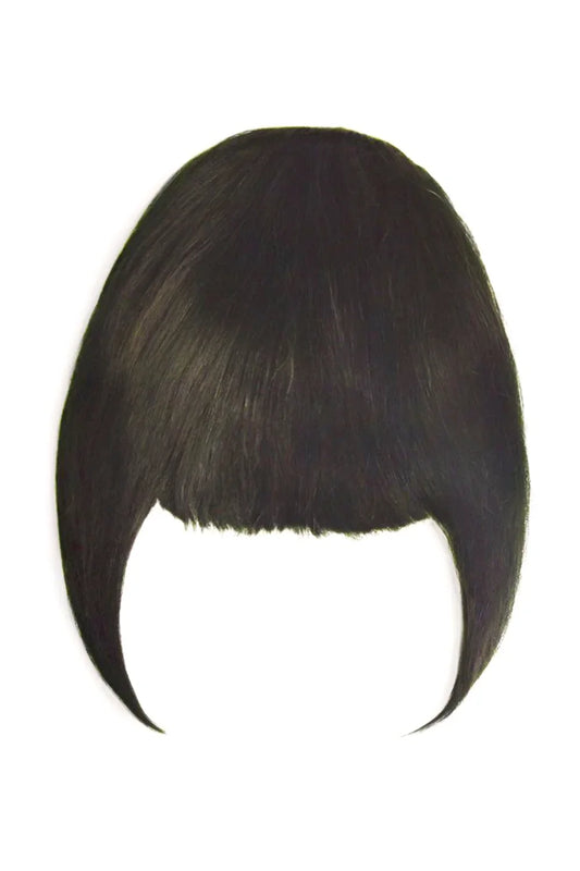 Dark Brown Clip In Fringe Human Hair