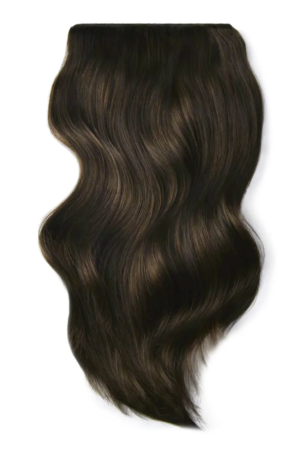 Dark Brown Double Weft Clip In Hair Extensions