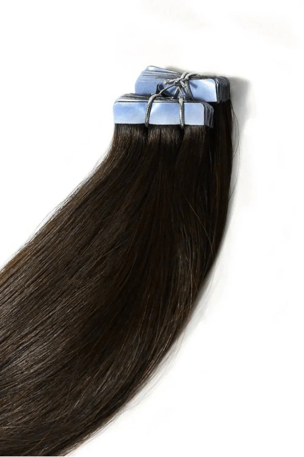 Dark Brown Tape In Hair Extensions: attachment method