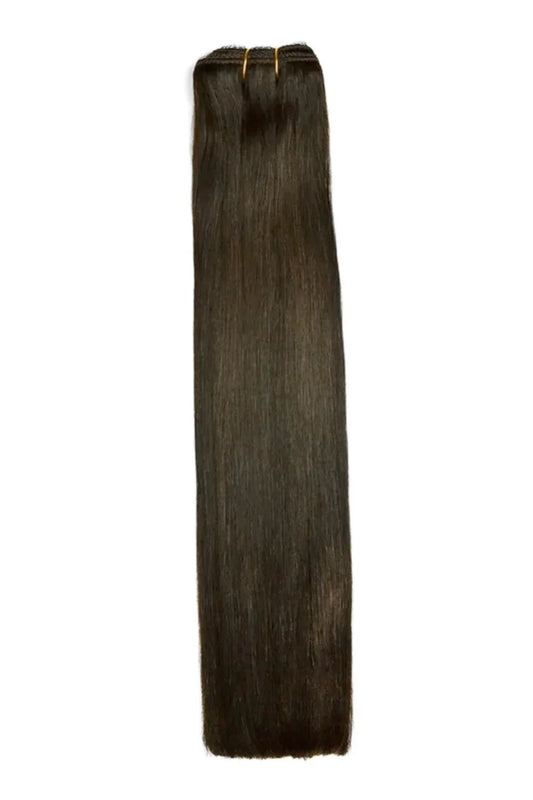 Dark Brown Weft Hair Extensions Weave