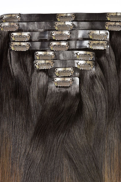 Remy Royale Seamless Clip ins - Espresso Melt Balayage