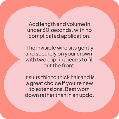 Halo Hair Extensions infographic
