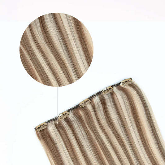 Iced Cappuccino (#14/22) One Piece Clip In Hair Extensions (Top-Up)