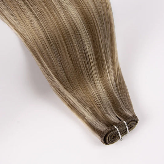 Iced Cappuccino (#14/22) Remy Royale Flat Weft Hair Extensions