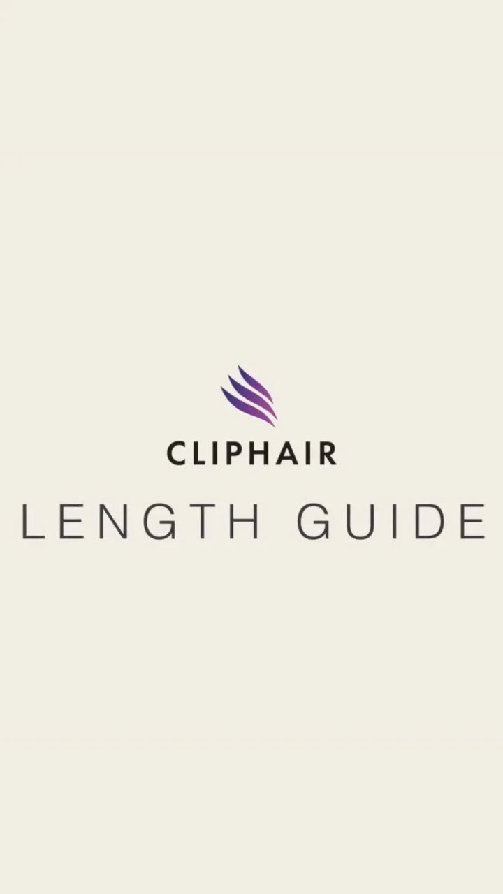 Load video: Hair Extensions Length Guide
