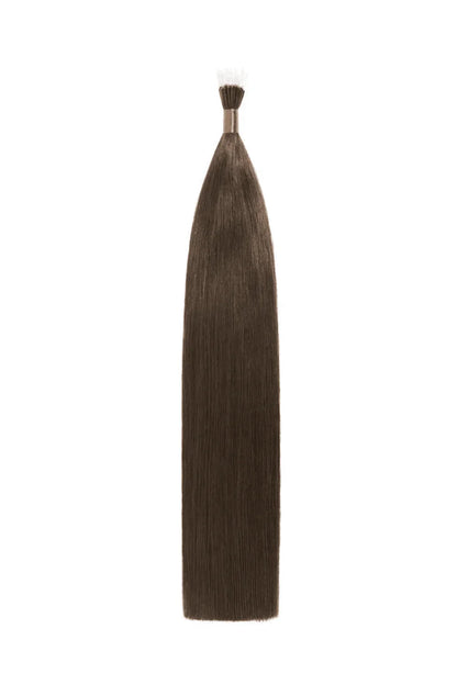Medium Brown Nano Bonds Hair Extensions: Full Extension