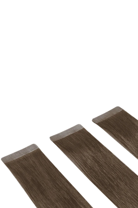 Remy Royale Double Drawn Tape Hair Extensions - Medium Brown (#4)
