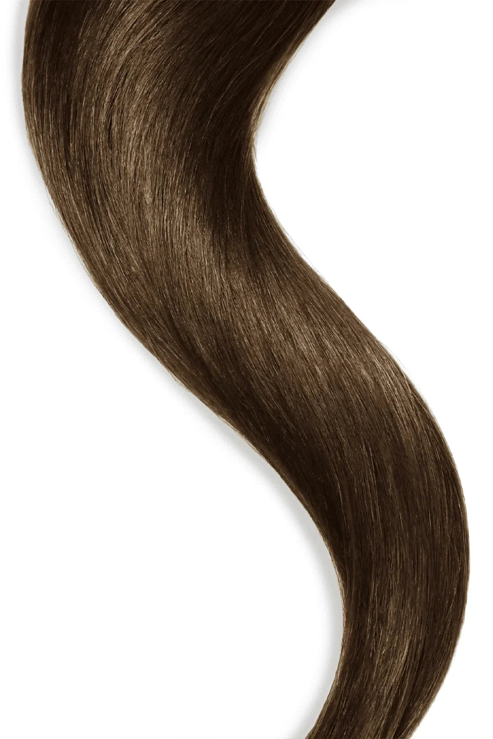 Medium Brown Tape In Hair Extensions: Extension Cropped
