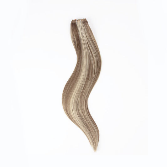 Oak Brondie Quad Weft Clip In One Piece Hair Extensions