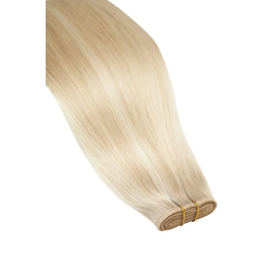Barbie Blonde (#16/60) Remy Royale Flat Weft Hair Extensions