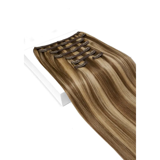 Chocolate Honey (#4/27) Ultra-Volume Clip In Full Head Set (240-300G)