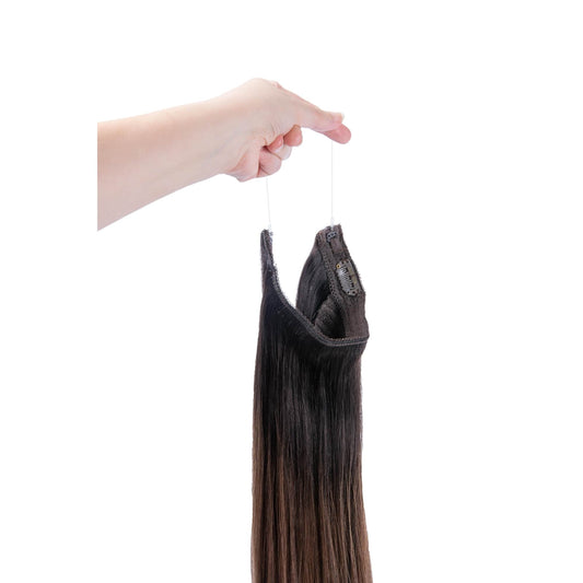 Espresso Melt Balayage Halo Hair Extensions