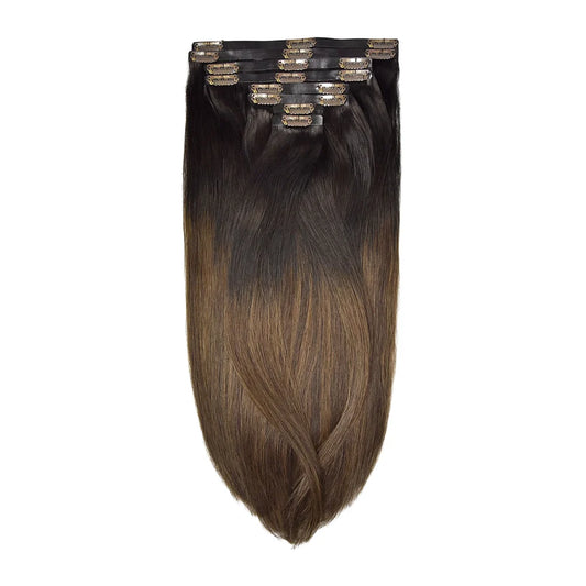 Remy Royale Seamless Clip ins - Espresso Melt Balayage