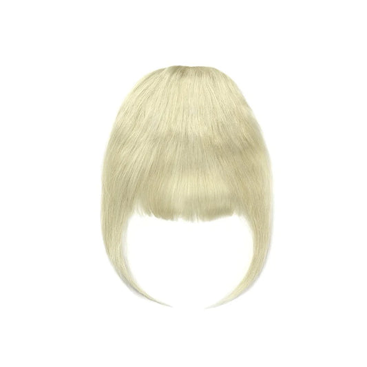 Clip in /on Remy Human Hair Fringe / Bangs - ICEBLONDE