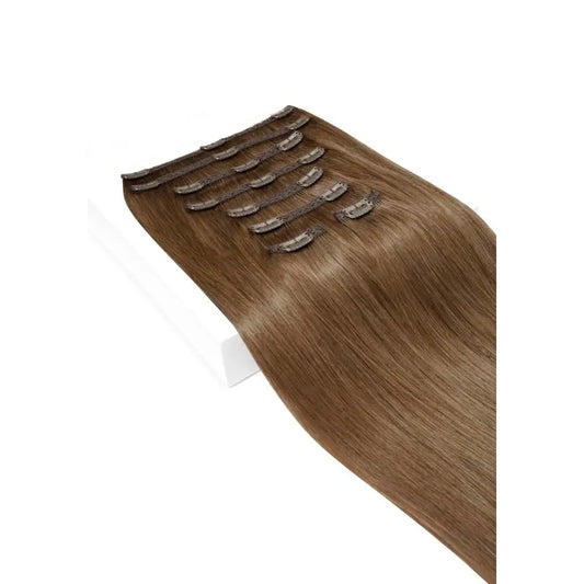 Medium Ash Brown (#8) Ultra-Volume Clip In Full Head Set (240-300G)