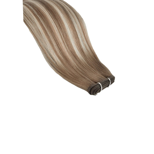 Natural Mocha Melt Remy Royale Flat Weft Hair Extensions