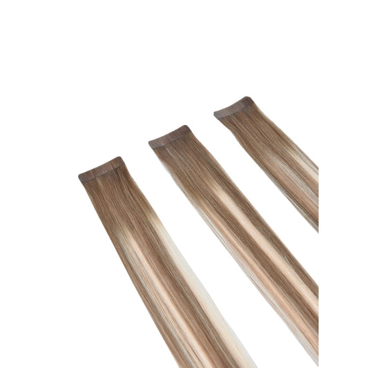 Remy Royale Double Drawn Tape Hair Extensions - Natural Mocha Melt
