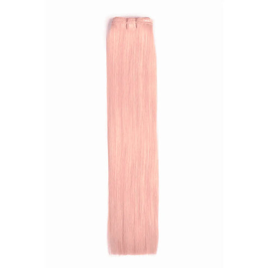Pastel Pink Remy Royale Double Drawn Weave Extensions